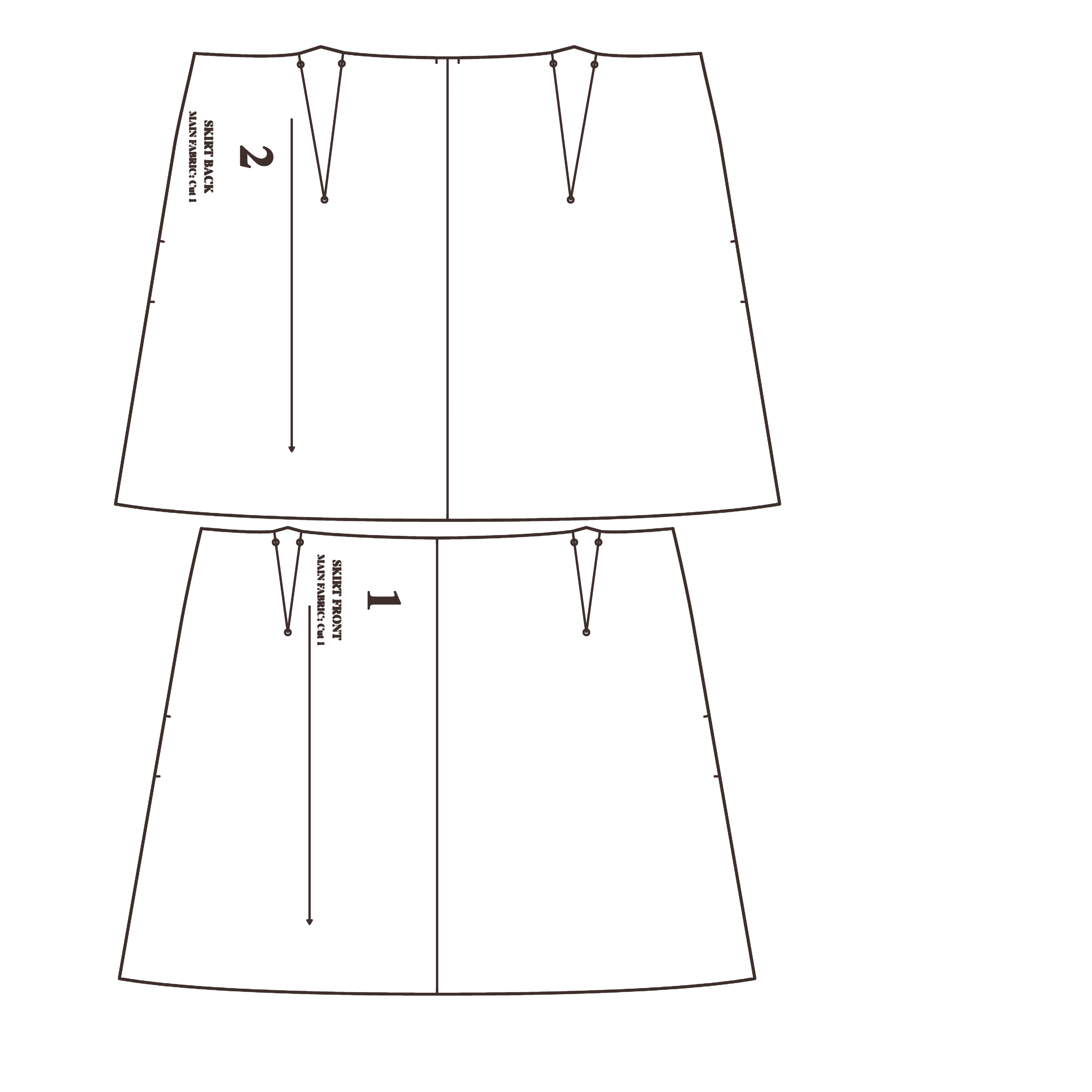 Bodice Front Pattern